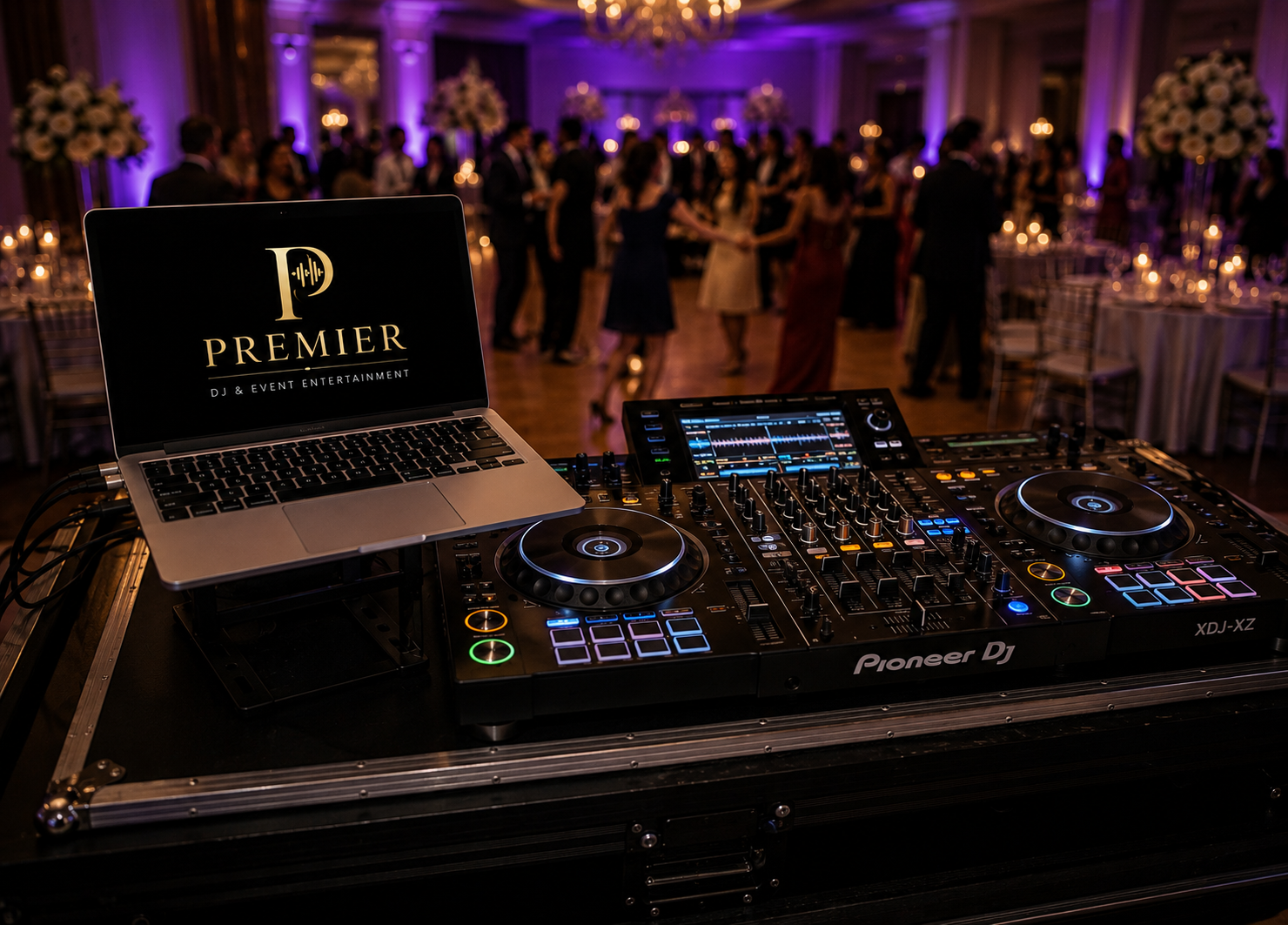 Professional DJ setup at an elegant event